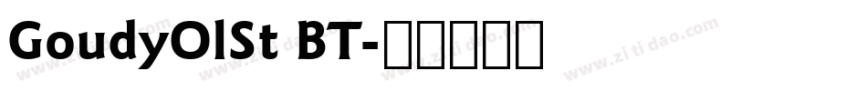 GoudyOlSt BT字体转换